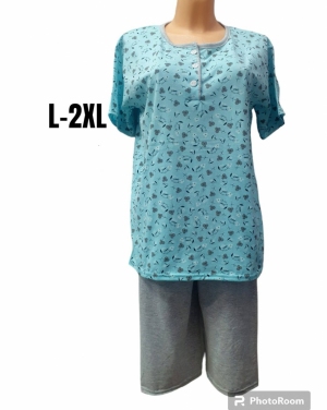 Piżama damska na krótki rękaw (L-2XL) TP4803