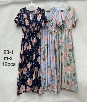 Sukienka damska na krótki rękaw (M-XL) DH16317