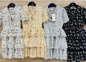 Sukienki dziewczęce krótki rękaw (4-14 lat) TP12359