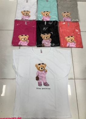 Bluzka damska na krótki rękaw - Turecka (2XL-4XL) DH17645