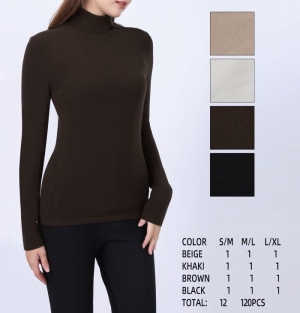 Bluzka damska na długi rękaw (S-XL) NG3843
