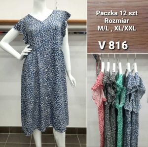 Sukienki damskie krótki rękaw (M/L-XL/2XL) TP16893
