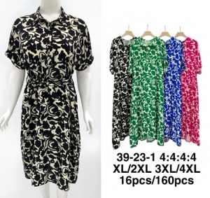Sukienka damska na krótki rękaw (XL-4XL) DH17719