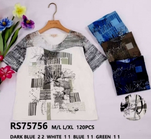 Bluzka damska na krótki rękaw (M/L-L/XL) DH14867