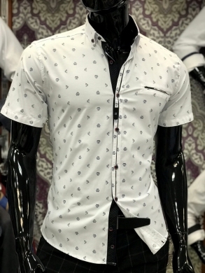 Koszule męskie na krótki rękaw - Tureckie (M-3XL) TP6977