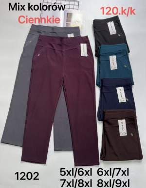 Spodnie materiałowe damskie (6XL-9XL) NG431