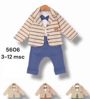 Komplety chłopięce - 3 częściowe (3-12msc) NG505