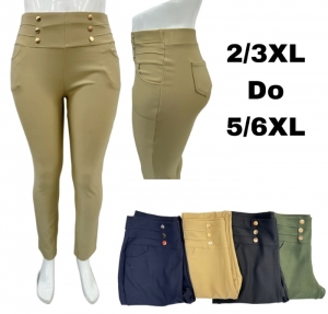 Spodnie materiałowe damskie (2XL-6XL) DH15623
