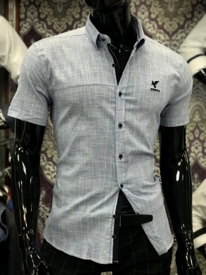 Koszule męskie na krótki rękaw - Tureckie (M-3XL) TP6983