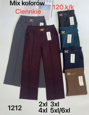 Spodnie materiałowe damskie (2XL-6XL) NG429