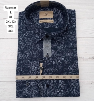 Koszule męskie na długi rękaw - Tureckie (L-4XL) DH15990