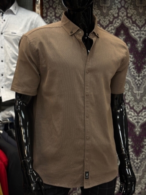 Koszule męskie na krótki rękaw REGULAR - Tureckie (2XL-6XL) DH14788