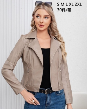 Kurtka damska skórzana jesienna (S-2XL) NG2800