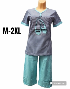 Piżama damska na krótki rękaw (M-2XL) TP4814