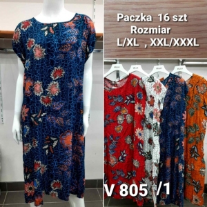 Sukienki damskie krótki rękaw (L/XL-2XL/3XL) TP16910