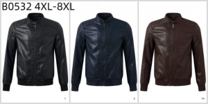 Kurtki skórzane męskie jesienne (4XL-8XL) NG2582