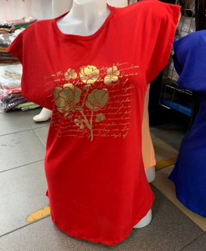Bluzka damska na krótki rękaw - Turecka (M-XL) TP10405