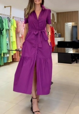 Sukienka damska na krótki rękaw - Włochy (Standard) DN4270