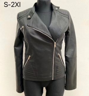 Kurtka damska skórzana jesienna (S-2XL) NG2517