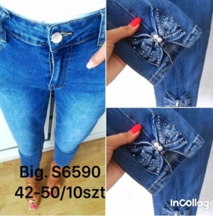 Spodnie jeansowe damskie (42-50) TP2416