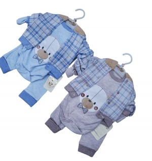 Komplet chłopięce - 3 częściowe (3-9M) DH8054
