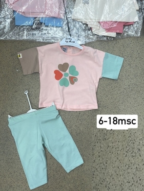 Komplet dziewczęce na krótki rękaw (6-18msc) NG683