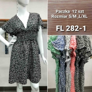 Sukienki damskie krótki rękaw (S/M-L/XL) TP11745