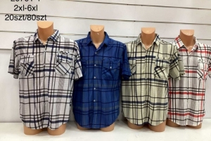 Koszule męskie na krótki rękaw (2XL-6XL) DH11943