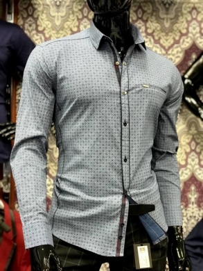 Koszule męskie na długi rękaw - Tureckie (M-3XL) TP30064