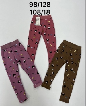 Legginsy dziewczęce ocieplane (98-128) NG4046