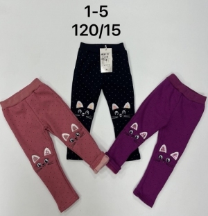 Legginsy dziewczęce ocieplane (1-5) NG4031