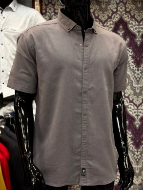 Koszule męskie na krótki rękaw SLIM - Tureckie (M-3XL) DH14779