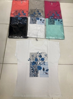 Bluzka damska na krótki rękaw - Turecka (2XL-4XL) DH17660