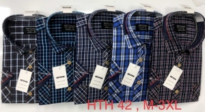 Koszule męskie na krótki rękaw (M-3XL) DH15061