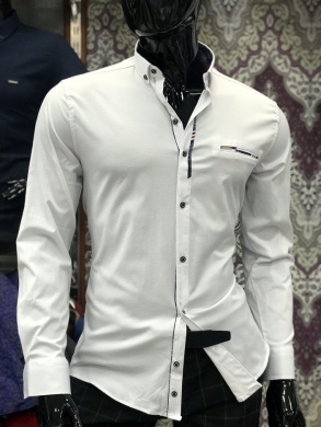 Koszule męskie na długi rękaw - Tureckie (M-3XL) TP7271