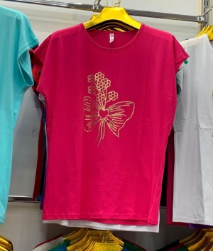 Bluzka damska na krótki rękaw - Turecka (2XL-4XL) TP10411