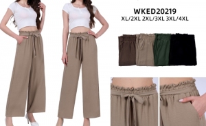 Spodnie materiałowe damskie (XL-4XL) DH12036
