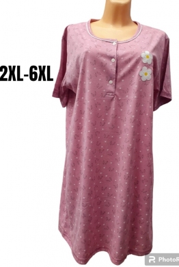 Koszula nocna damska na krótki rękaw (2XL-6XL) TP8340