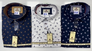 Koszule męskie na krótki rękaw - Tureckie (M-3XL) DH15082