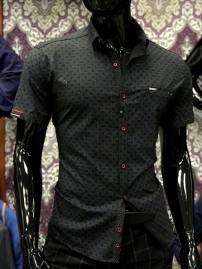 Koszule męskie na krótki rękaw - Tureckie (M-3XL) DN9332