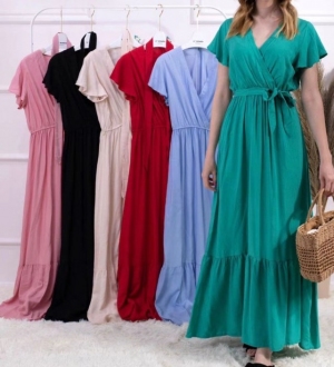 Sukienki damskie krótki rękaw (XL-2XL,3XL-4XL) TP15933