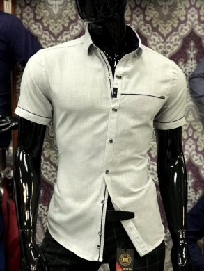 Koszule męskie na krótki rękaw - Tureckie (M-3XL) TP7299