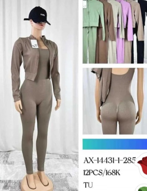 Komplet damskie na długi rękaw (M-2XL) NG5662