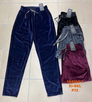 Spodnie welurowe damskie (XL-6XL) TPA1568