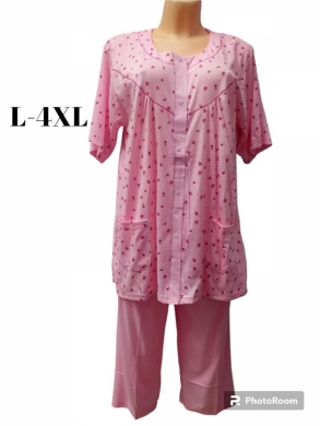 Piżama damska na krótki rękaw (L-4XL) TP4806