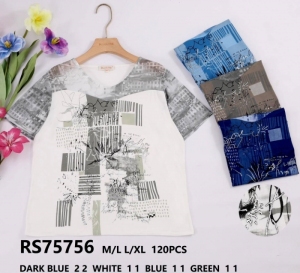 Bluzka damska na krótki rękaw (M/L-L/XL) DH14870