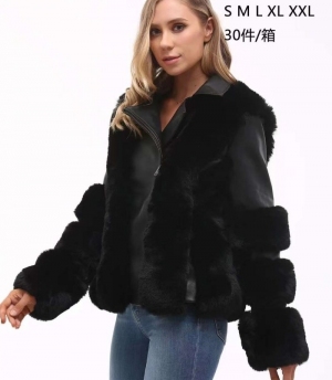 Kurtka skórzana damska zimowa (S-2XL) NG2822