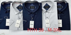 Koszule męskie na krótki rękaw (M-3XL) DH15062