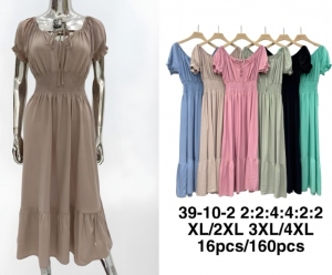 Sukienka damska na krótki rękaw (XL-4XL) DH17732
