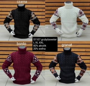 Swetry męskie - Tureckie (L-2XL) DN20550